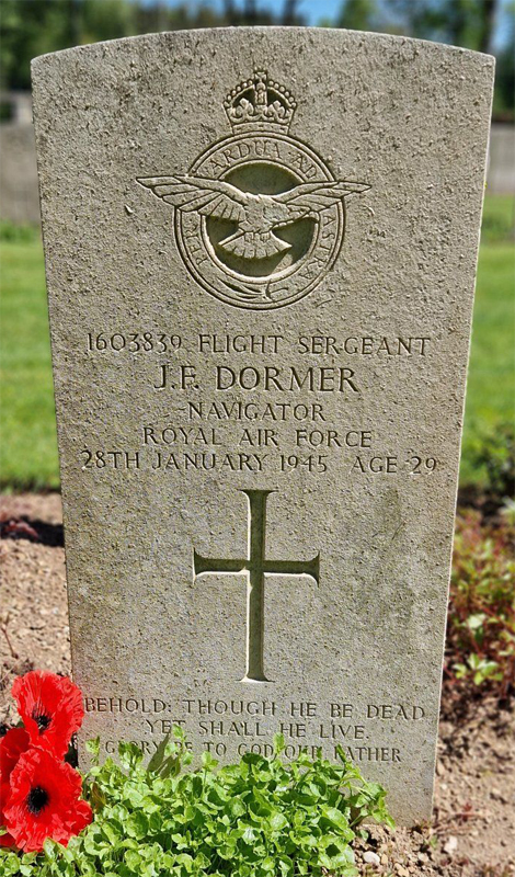 Sgt John Francis Dormer<br /><br /><br />died on active duty - January 28th, 1945 - 153 Sqdn.
